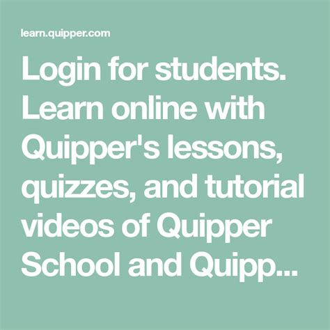 learn quipper login